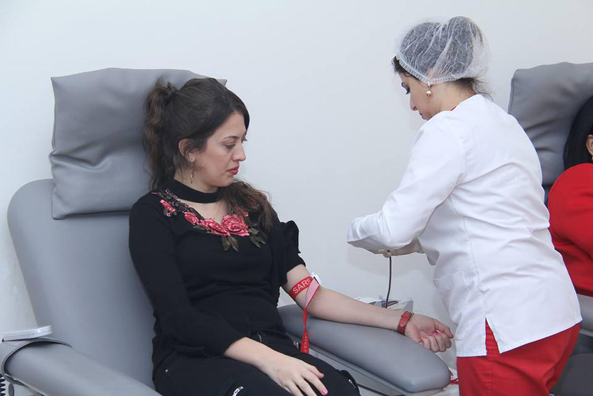 Азербайджанские спортсмены провели донорскую акцию (ФОТО)