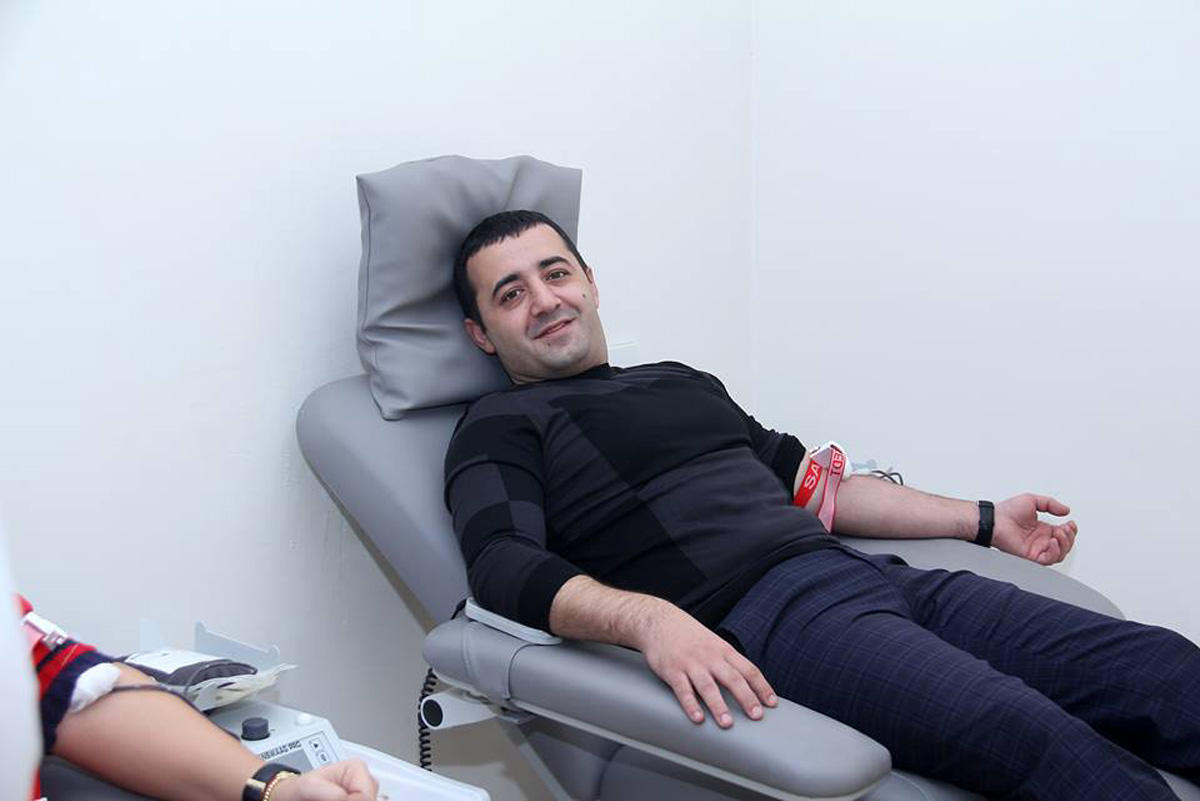 Азербайджанские спортсмены провели донорскую акцию (ФОТО)