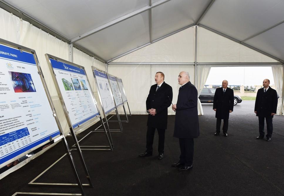 Президент Ильхам Алиев посетил Сумгайытский химико-промышленный парк (ФОТО)