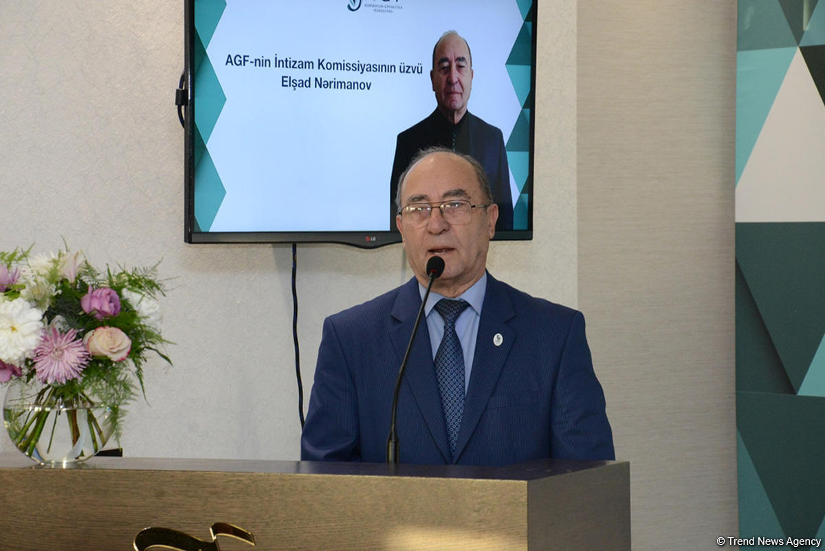 В Баку состоялось общее собрание Федерации гимнастики Азербайджана, посвященное ее 15-летию (ФОТО) (версия 3)