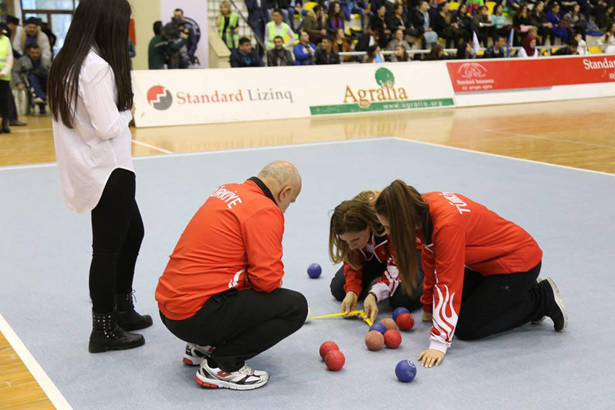 Товарищеский матч по бочче между Азербайджаном и Турцией (ФОТО)