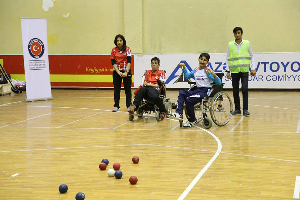 Товарищеский матч по бочче между Азербайджаном и Турцией (ФОТО)