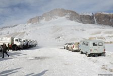 Поиски пропавших азербайджанских альпинистов в Губе (ФОТО)