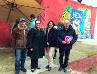 Стены бакинской галереи стали холстом для художников Швейцарии и Великобритании (ФОТО)