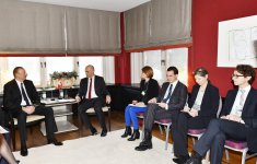 Президент Ильхам Алиев встретился в Давосе с президентом Швейцарии (ФОТО)