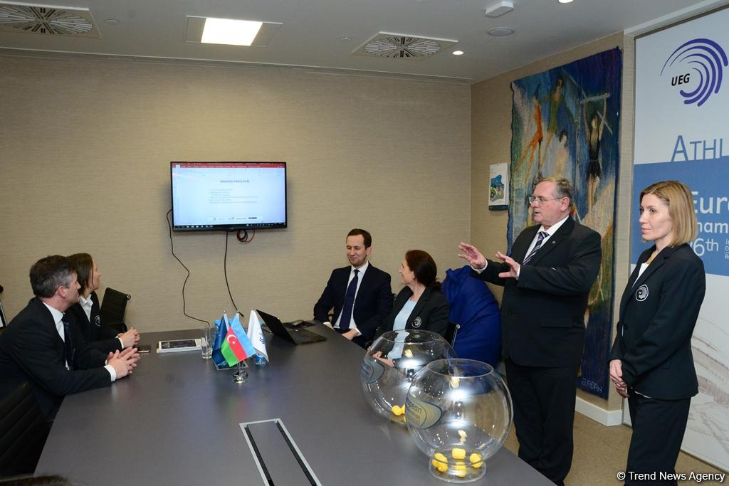 В Баку прошла жеребьевка Чемпионата Европы по прыжкам на батуте (ФОТО)