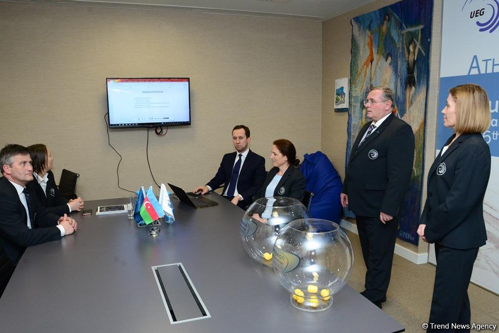 В Баку прошла жеребьевка Чемпионата Европы по прыжкам на батуте (ФОТО)