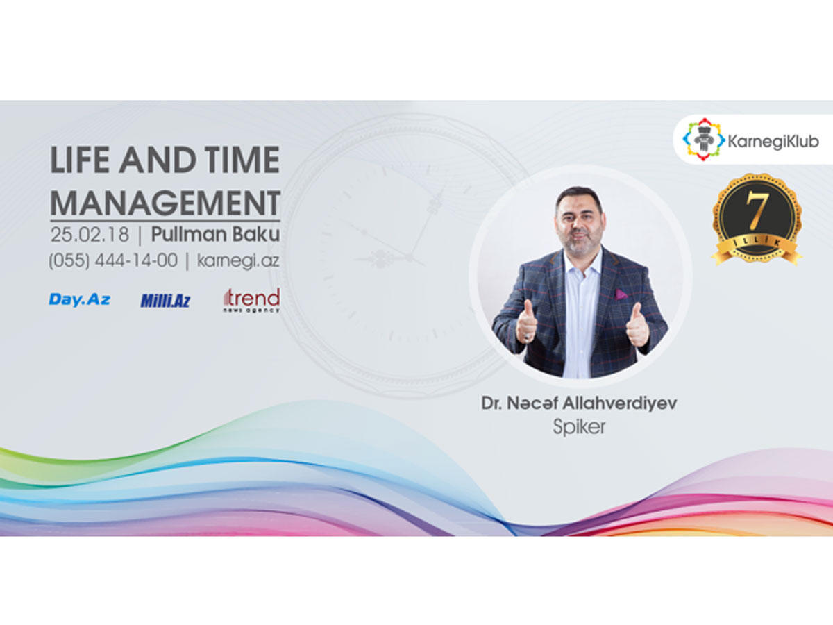 Как превратить время в деньги? KarnegiKlub отметит в Баку 7-летие