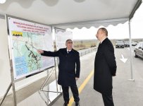 Президент Ильхам Алиев принял участие в открытии реконструированного участка Аран-Гарагаджи дороги Мингячевир-Бахрамтепе (ФОТО)