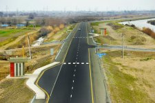 Президент Ильхам Алиев принял участие в открытии реконструированного участка Аран-Гарагаджи дороги Мингячевир-Бахрамтепе (ФОТО)