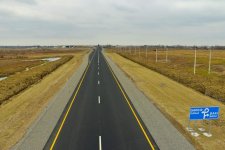 Президент Ильхам Алиев принял участие в открытии реконструированного участка Аран-Гарагаджи дороги Мингячевир-Бахрамтепе (ФОТО)