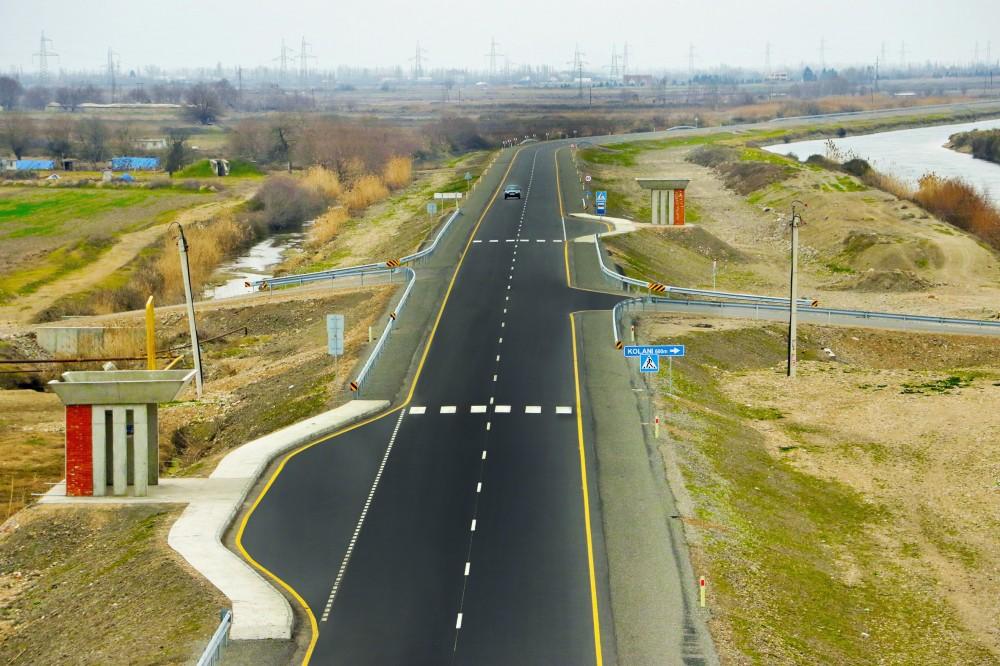 Президент Ильхам Алиев принял участие в открытии реконструированного участка Аран-Гарагаджи дороги Мингячевир-Бахрамтепе (ФОТО)