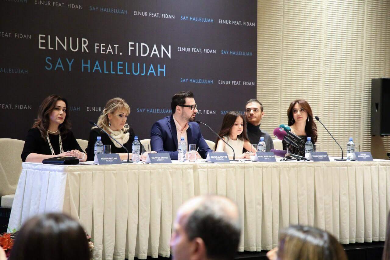 Эльнур Гусейнов и юная Фидан, включенная в "Золотую книгу", представили "Say Hallelujah" (ВИДЕО, ФОТО)