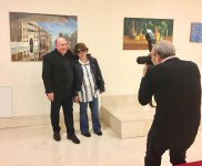 Азербайджанские художники представили свои картины в Милане (ФОТО)