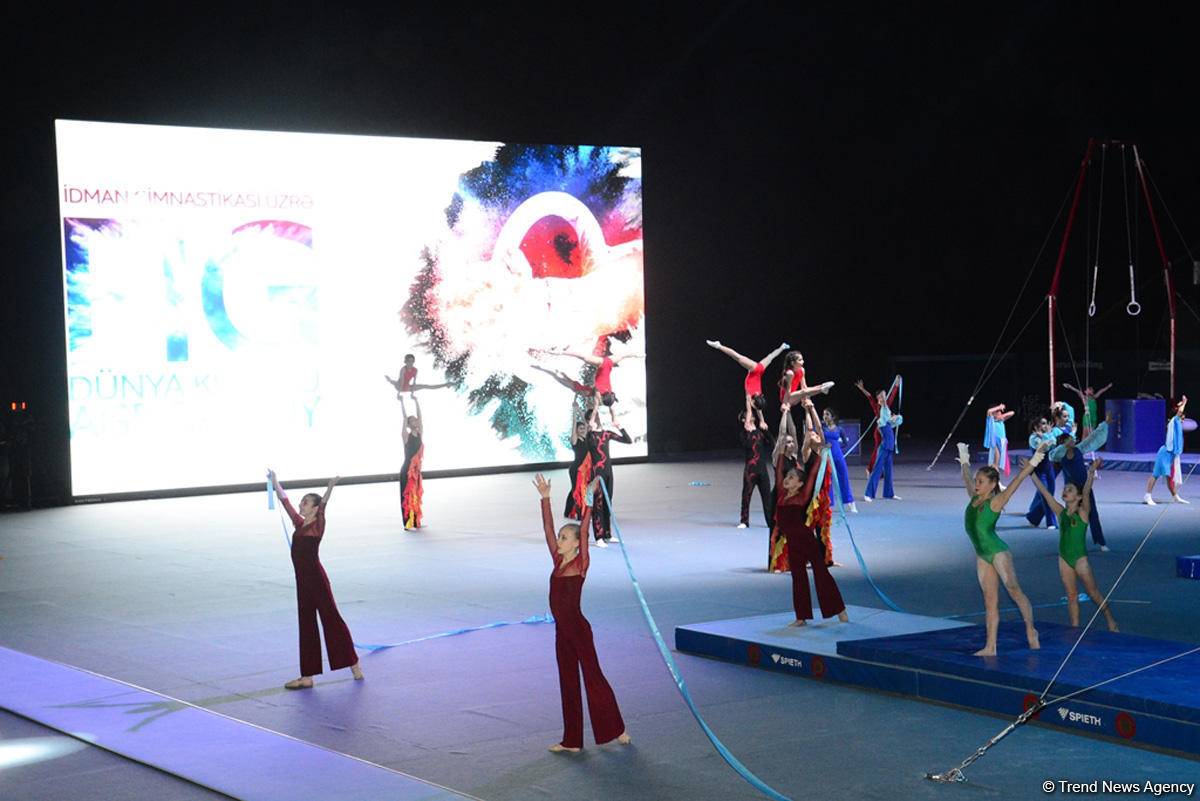 В Баку прошла церемония открытия Кубка мира по спортивной гимнастике (ФОТОРЕПОРТАЖ)