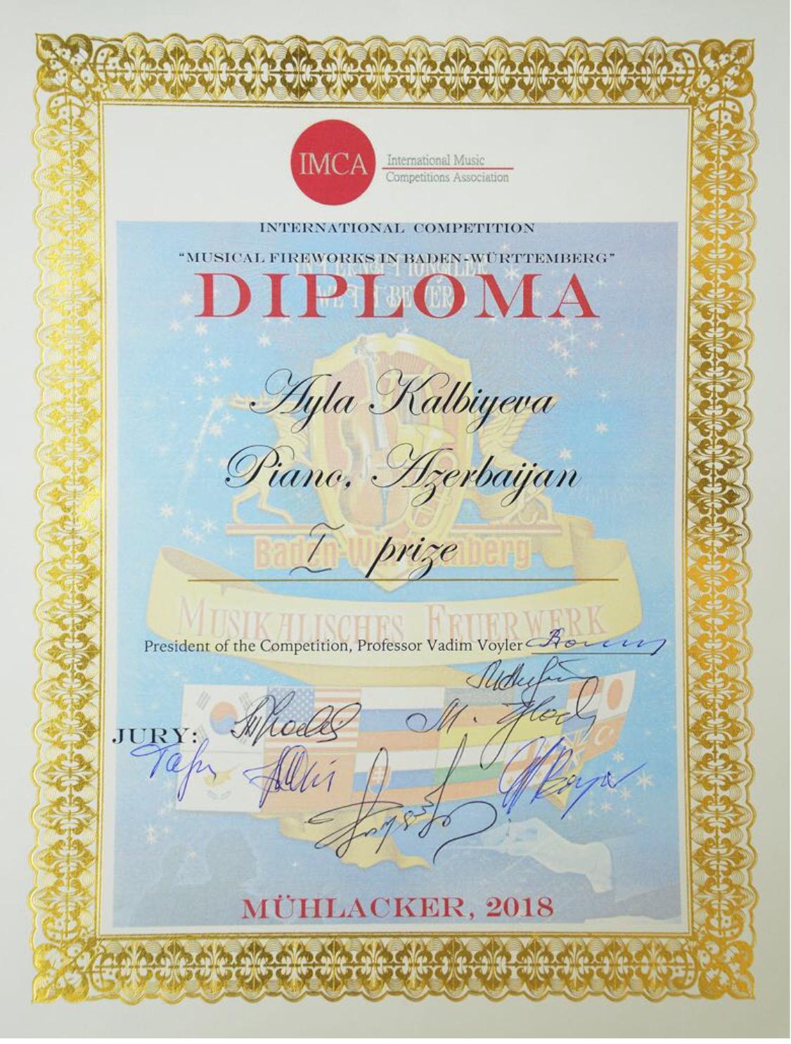 13-летняя азербайджанка признана лучшей в Германии (ФОТО)