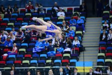 Стартовал третий день ЧЕ по прыжкам на батуте, двойном мини-батуте и акробатической дорожке в Баку (ФОТО)