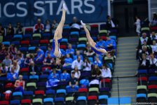 Стартовал третий день ЧЕ по прыжкам на батуте, двойном мини-батуте и акробатической дорожке в Баку (ФОТО)