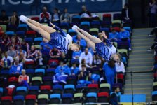 Стартовал третий день ЧЕ по прыжкам на батуте, двойном мини-батуте и акробатической дорожке в Баку (ФОТО)