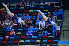 Стартовал третий день ЧЕ по прыжкам на батуте, двойном мини-батуте и акробатической дорожке в Баку (ФОТО)