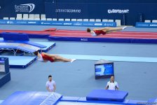 Стартовал третий день ЧЕ по прыжкам на батуте, двойном мини-батуте и акробатической дорожке в Баку (ФОТО)