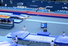 Стартовал третий день ЧЕ по прыжкам на батуте, двойном мини-батуте и акробатической дорожке в Баку (ФОТО)