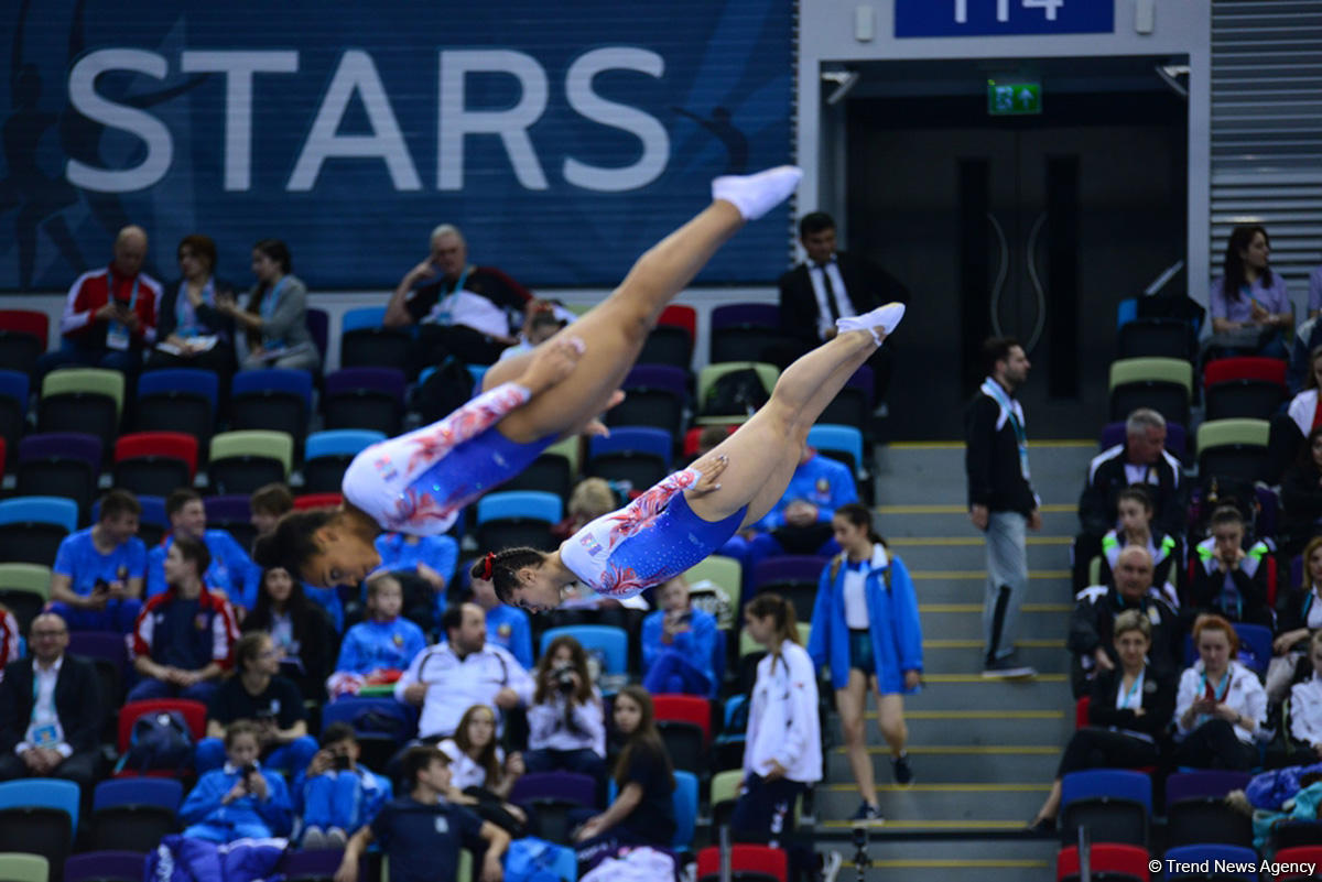 Стартовал третий день ЧЕ по прыжкам на батуте, двойном мини-батуте и акробатической дорожке в Баку (ФОТО)
