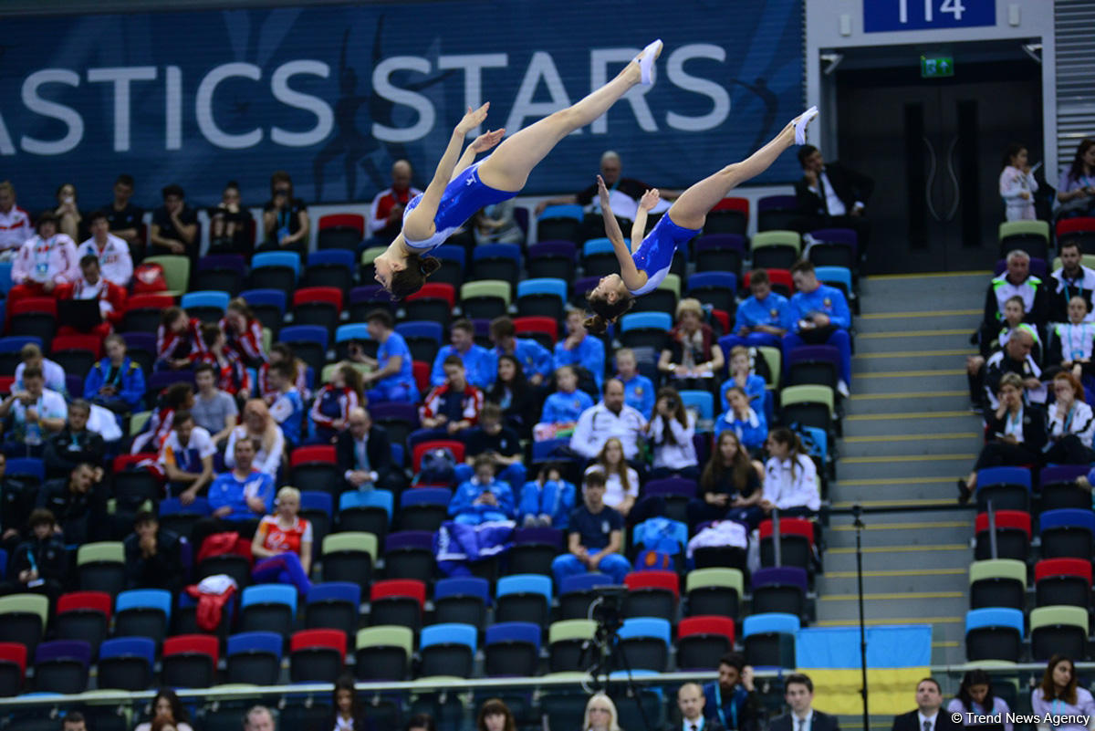 Стартовал третий день ЧЕ по прыжкам на батуте, двойном мини-батуте и акробатической дорожке в Баку (ФОТО)