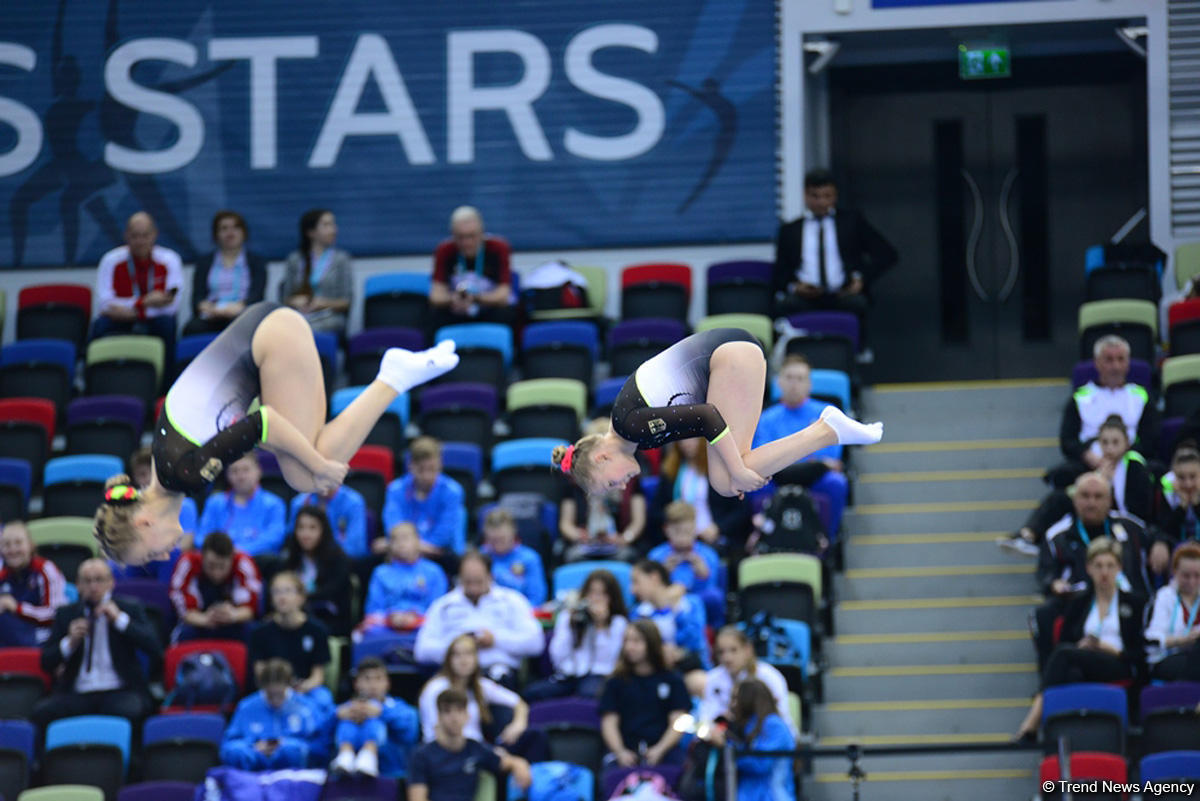 Стартовал третий день ЧЕ по прыжкам на батуте, двойном мини-батуте и акробатической дорожке в Баку (ФОТО)
