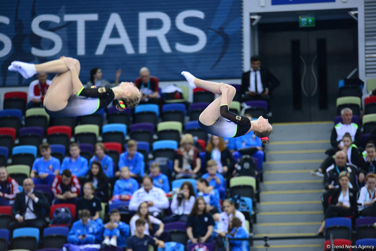 Стартовал третий день ЧЕ по прыжкам на батуте, двойном мини-батуте и акробатической дорожке в Баку (ФОТО)