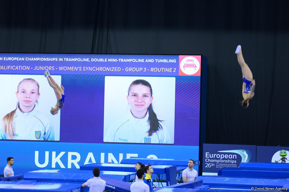 Стартовал третий день ЧЕ по прыжкам на батуте, двойном мини-батуте и акробатической дорожке в Баку (ФОТО)