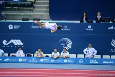 В Баку стартовал четвертый  день соревнований XXVI Чемпионата Европы по прыжкам на батуте, двойном мини-батуте и акробатической дорожке (ФОТО)