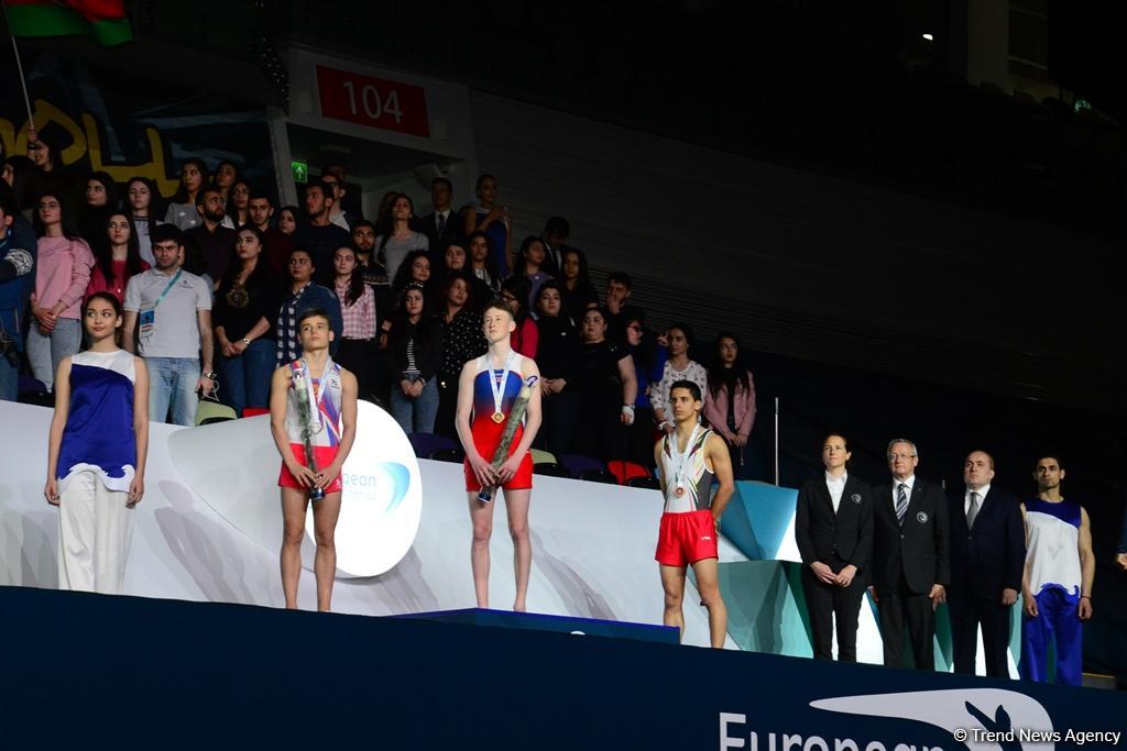 В Баку награждены призеры второй половины финалов XXVI Чемпионата Европы среди юниоров