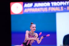 Российская гимнастка завоевала золото AGF Junior Trophy в упражнениях с булавами