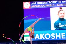 Российская гимнастка завоевала золото AGF Junior Trophy в упражнениях с булавами