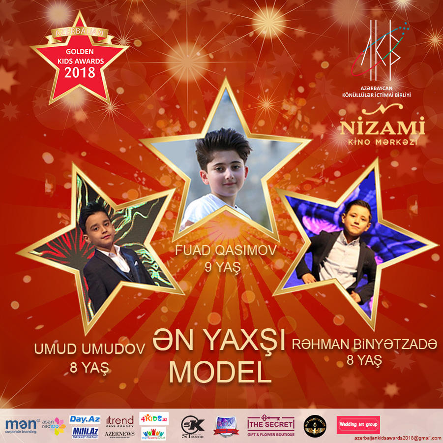 Названы первые номинанты проекта Azerbaijan Golden Kids Awards 2018 (ФОТО)
