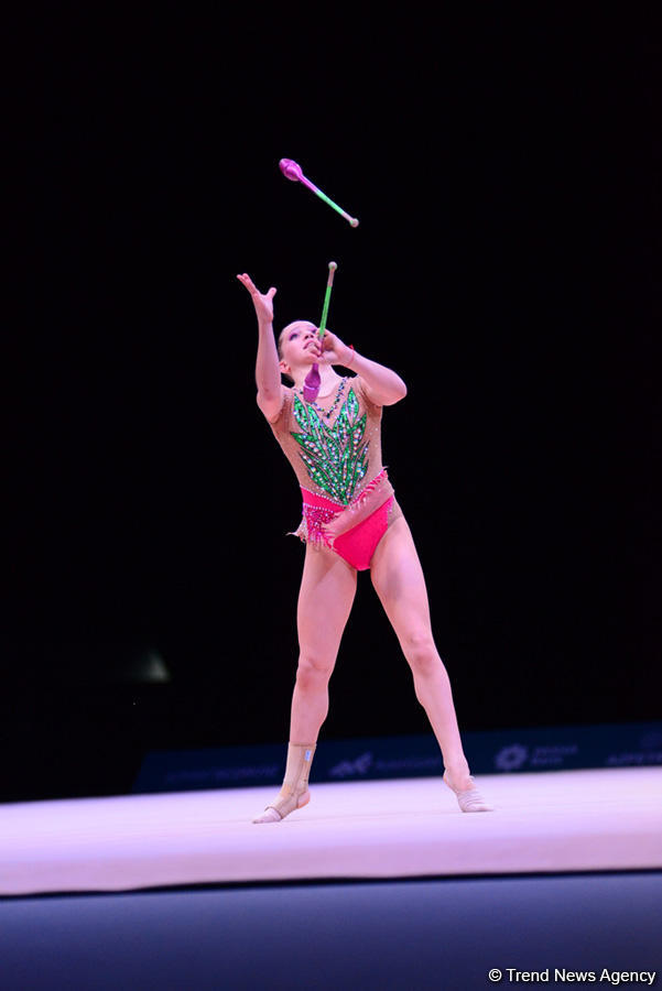 Российская гимнастка завоевала золото AGF Junior Trophy в упражнениях с булавами