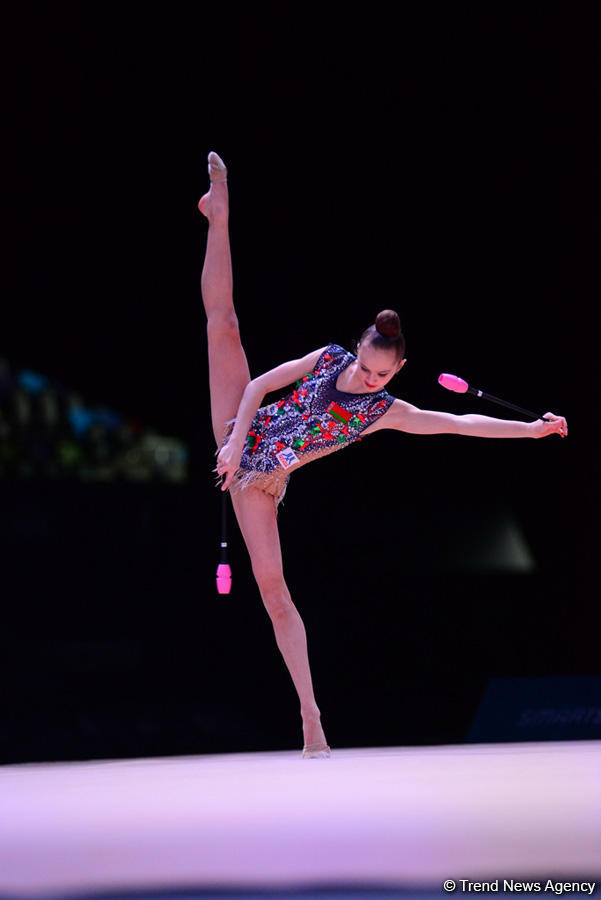 Российская гимнастка завоевала золото AGF Junior Trophy в упражнениях с булавами