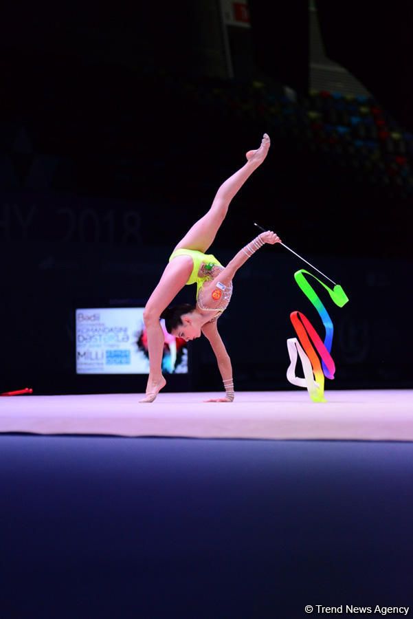 Российская гимнастка завоевала золото AGF Junior Trophy в упражнениях с булавами