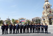 Президент Ильхам Алиев принял участие в открытии участка автодороги Xaчмаз-Худат (ФОТО)