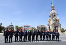 Президент Ильхам Алиев принял участие в открытии участка автодороги Xaчмаз-Худат (ФОТО)