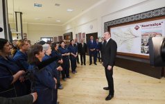 Президент Ильхам Алиев принял участие в открытии Хачмазского филиала ОАО «Азерхалча» (ФОТО)