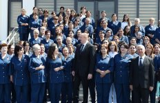 Президент Ильхам Алиев принял участие в открытии Хачмазского филиала ОАО «Азерхалча» (ФОТО)