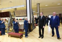 Президент Ильхам Алиев принял участие в открытии Хачмазского филиала ОАО «Азерхалча» (ФОТО)