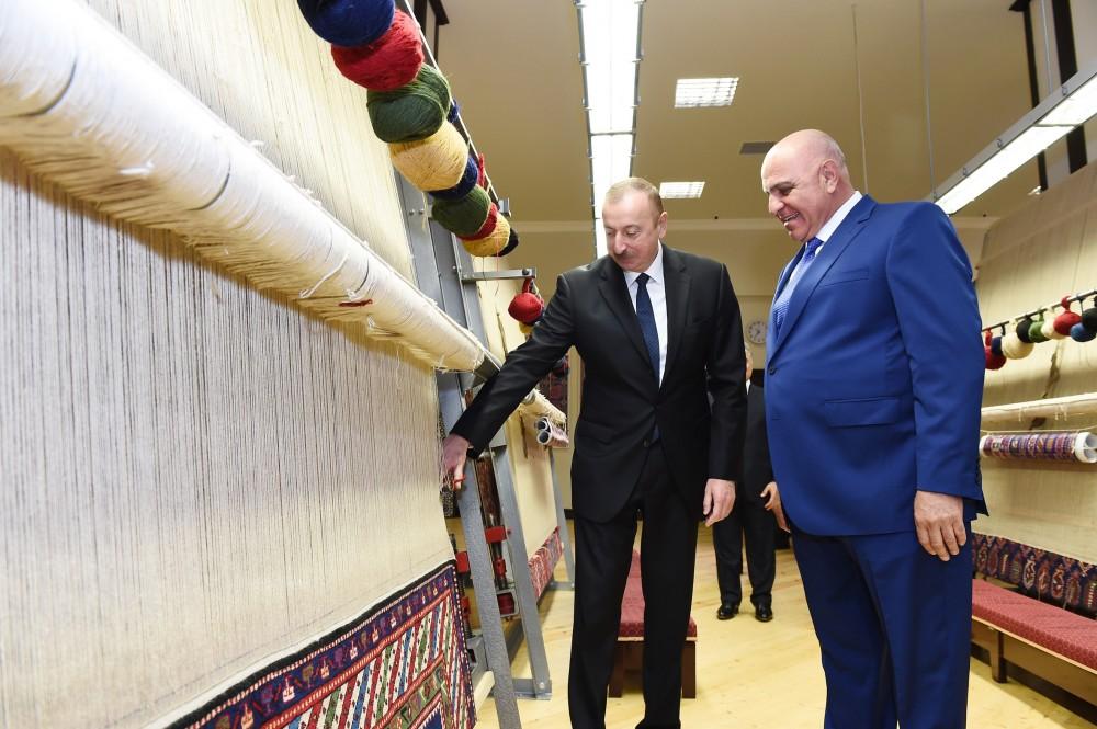 Президент Ильхам Алиев принял участие в открытии Хачмазского филиала ОАО «Азерхалча» (ФОТО)