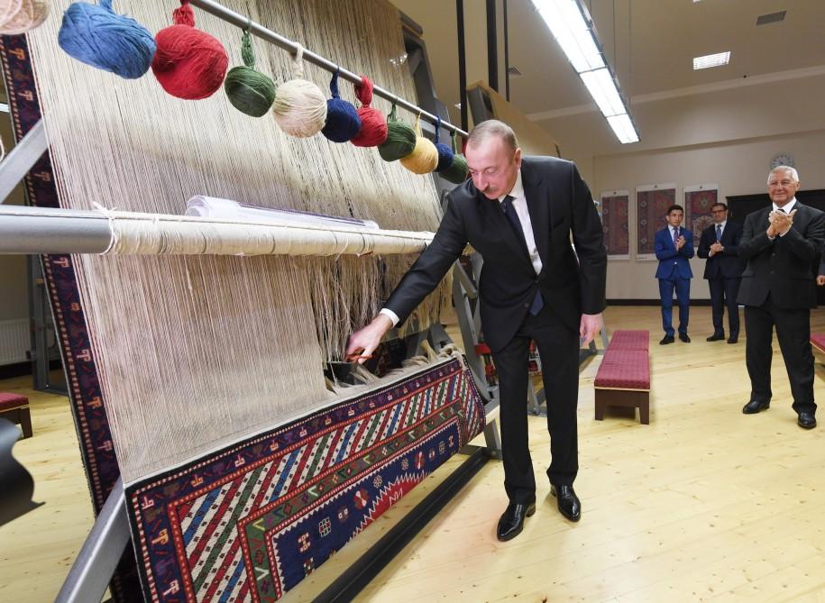 Президент Ильхам Алиев принял участие в открытии Хачмазского филиала ОАО «Азерхалча» (ФОТО)