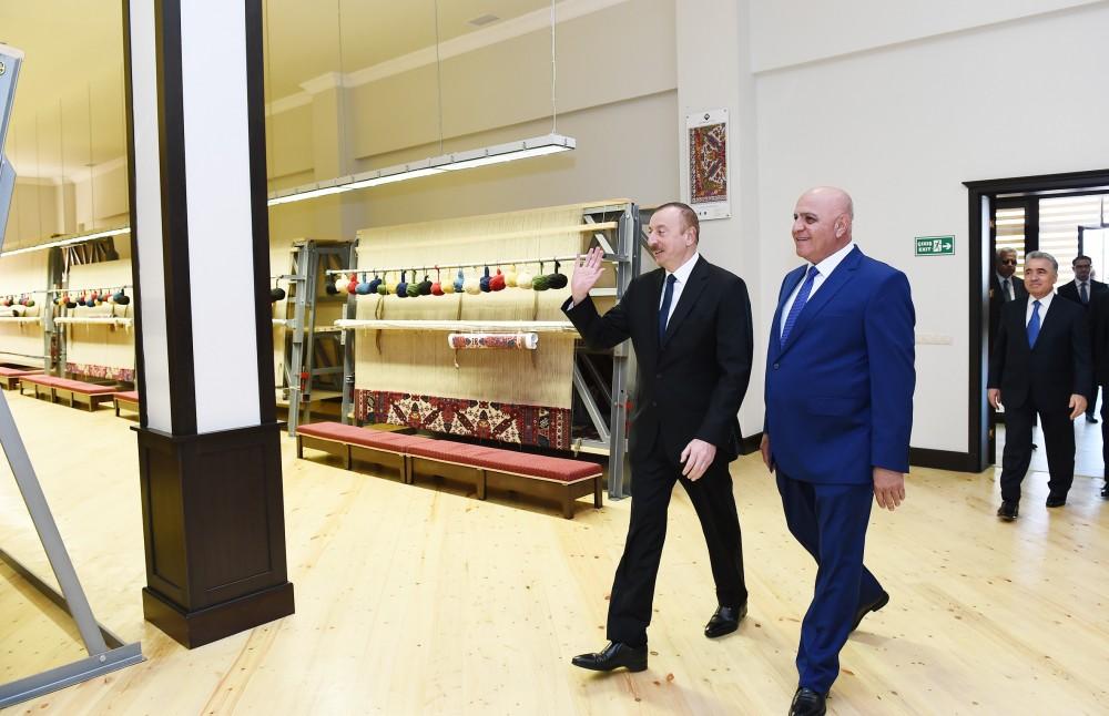 Президент Ильхам Алиев принял участие в открытии Хачмазского филиала ОАО «Азерхалча» (ФОТО)