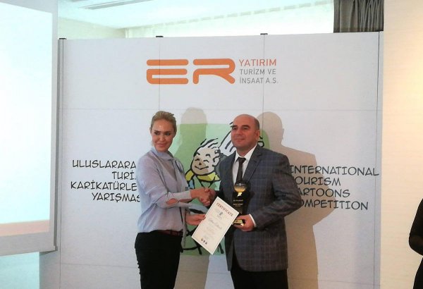 Замысловатый ирреализм азербайджанского карикатуриста отмечен в Турции (ФОТО)