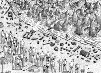 Замысловатый ирреализм азербайджанского карикатуриста отмечен в Турции (ФОТО)