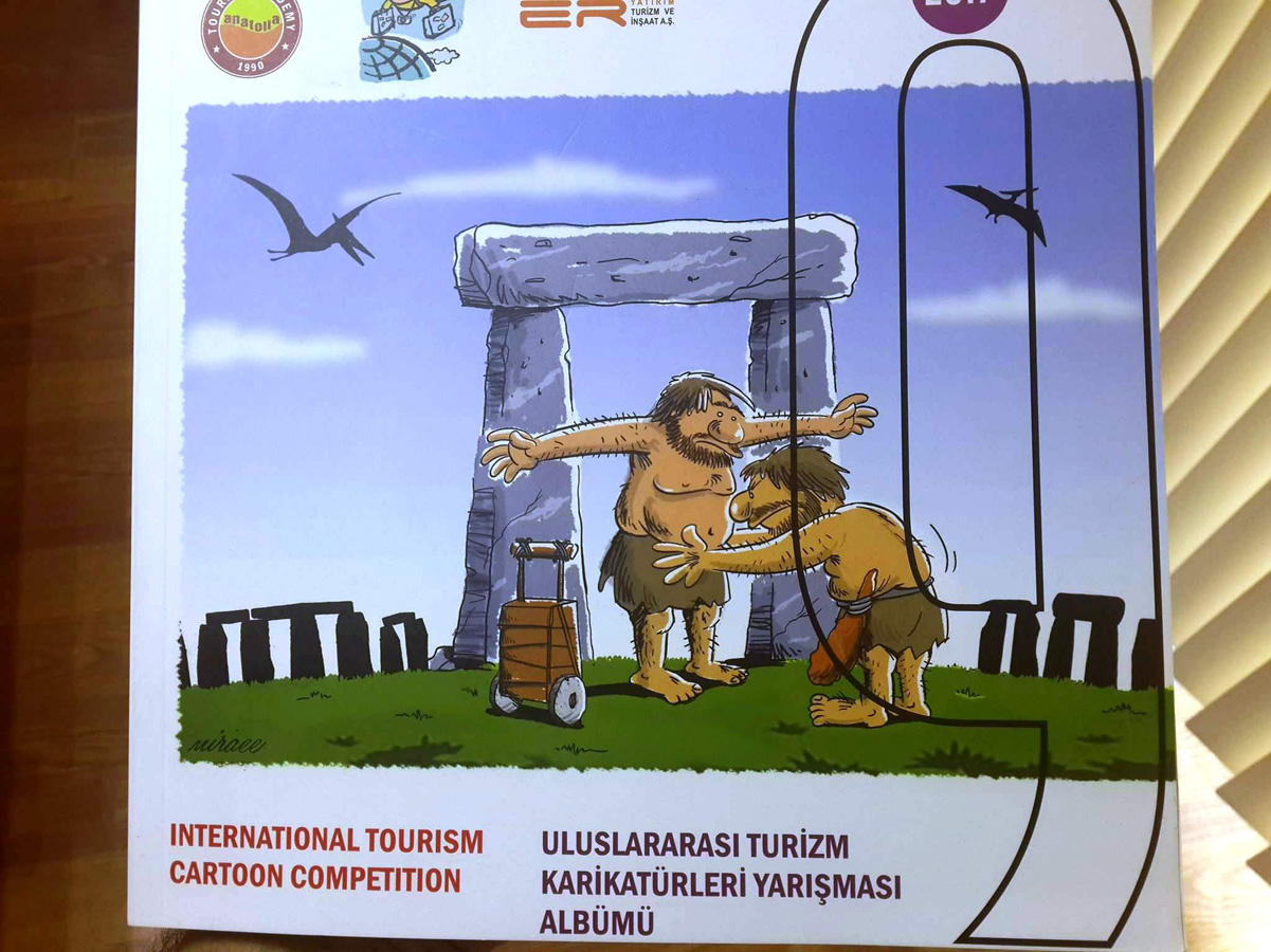 Замысловатый ирреализм азербайджанского карикатуриста отмечен в Турции (ФОТО)